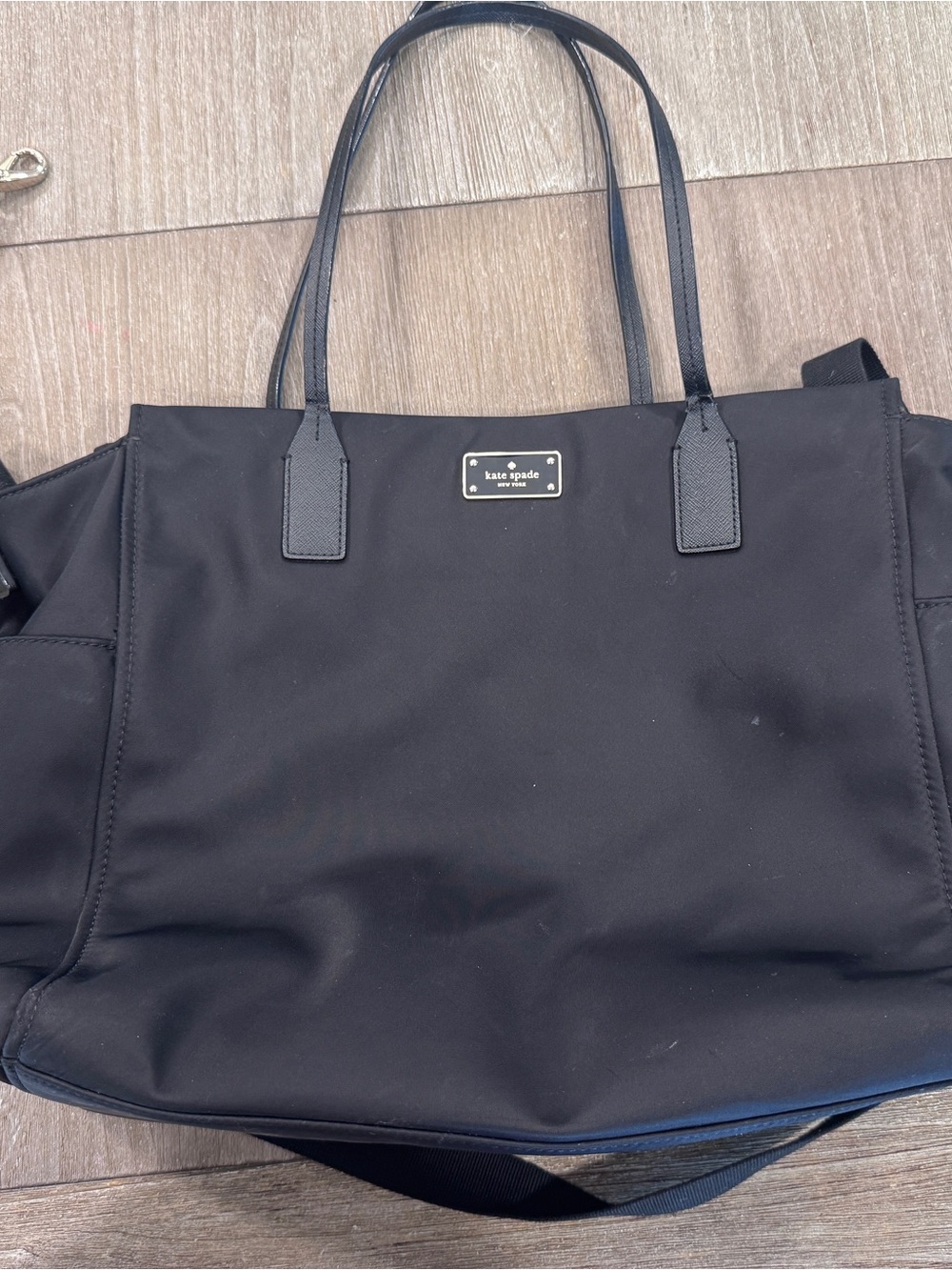 kate spade Black Nylon Shoulder Tote